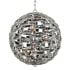 Allegri Alta 9 Light 18" Wide Crystal Pendant Polished Chrome / Clear Firenze