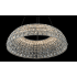 Allegri Nuvole 20" Wide LED Crystal Drum Chandelier Chrome