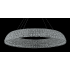 Allegri Nuvole 36" Wide LED Crystal Drum Chandelier Chrome