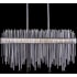 Allegri Piovere 60" Wide Crystal Linear Pendant Chrome