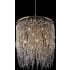 Allegri Frangia 18 Light 34" Wide Crystal Pendant Brushed Champagne Gold