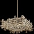 Allegri Vermeer 8 Light 21" Wide Crystal Pendant Brushed Champagne Gold