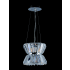 Allegri Armanno 1 Light Mini Pendant Chrome with Clear Crystals