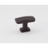 Alno Cloud 1-1/2" Rectangular Convex T Bar Solid Brass Cabinet Knob / Drawer Knob Bronze