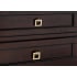Alno-A2670-25-Satin Brass Square Pull with Square Crystal Base on Drawers