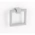 Alno Modern Urban 2" Square Solid Brass Drop Ring Cabinet Pull with Square Mount Polished Chrome