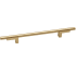 Alno Vita Bella 8" Center to Center Modern Smooth Bar Cabinet Pull with "L" Posts - Made in Italy Champagne