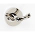 Alno Contemporary I 2" Wide Solid Brass Bathroom Kitchen Double Robe Towel Hook Polished Nickel