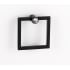 Alno Modern Luxury 2-1/2" Wide Square Solid Brass Drop Ring Cabinet Pull with Swarovski Crystal Accent - Complete Set Bronze