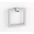 Alno 3 Inch Square Ring Cabinet Pull with Square Crystal Mount Polished Chrome