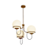 Alora Lighting Alba 3 Light 23" Wide Chandelier Aged Brass / Opal Glass