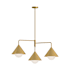 Alora Lighting Remy 3 Light 22" Wide Chandelier Brushed Gold / Opal Glass