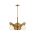 Alora Lighting Plume 2 Light 17" Wide Chandelier Brushed Gold / Opal Glass