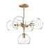 Alora Lighting Willow 5 Light 18" Wide Chandelier with Clear Glass Shades Brushed Gold
