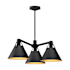 Alora Lighting Archer 3 Light 25" Wide Chandelier Matte Black