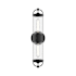 Alora Lighting Lancaster 2 Light 21" Tall Wall Sconce Black / Clear Bubble Glass