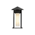 Alora Lighting Tenko 9" Tall Wall Sconce Black / Glossy Opal Glass
