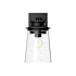 Alora Lighting Quincy 11" Tall Outdoor Wall Sconce with Clear Bubble Glass Shade Black Textured