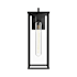 Alora Lighting Brentwood 18" Tall Outdoor Wall Sconce with Clear Glass Shade Black Textured