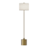 Alora Lighting Issa 20" Tall Buffet Floor Lamp Brushed Gold / Ivory Linen