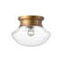 Alora Lighting Marcel 13" Wide Flush Mount Bowl Ceiling Fixture Aged Gold