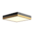 Alora Lighting Sydney 11" Wide LED Flush Mount Square Ceiling Fixture Aged Gold / Matte Black