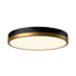 Alora Lighting Adelaide 15" Wide Switchable White LED Flush Mount Drum Ceiling Fixture Aged Gold / Matte Black