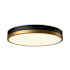 Alora Lighting Adelaide 15" Wide Switchable White LED Flush Mount Drum Ceiling Fixture Aged Gold / Matte Black