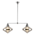 Alora Lighting Willard 2 Light 41" Wide Linear Pendant Polished Nickel / Clear Prismatic Glass