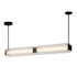 Alora Lighting Alai 47" Wide LED Linear Pendant Urban Bronze / Ribbed Glass