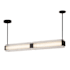 Alora Lighting Alai 47" Wide LED Linear Pendant Urban Bronze / Ribbed Glass
