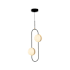 Alora Lighting Tagliato 15" Wide Multi Light Pendant Matte Black / Brushed Gold