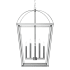 Alora Lighting Manor 8 Light 24" Wide Taper Candle Multi Light Pendant Polished Chrome