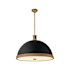 Alora Lighting Doral 3 Light 25" Wide Pendant Matte Black / Vintage Brass