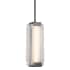 Alora Lighting Alai 16" Tall 2700K LED Mini Pendant Urban Bronze / Ribbed Glass