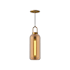 Alora Lighting Soji 5" Wide Mini Pendant with a Copper Glass Shade Aged Gold