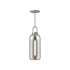 Alora Lighting Soji 5" Wide Mini Pendant with Smoked Glass Shade Brushed Nickel
