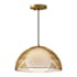 Alora Lighting Haven 13" Wide Pendant with Opal Glass Shade Gold