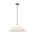 Alora Lighting Serena 21" Wide Pendant Aged Brass / Opal Glass