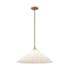 Alora Lighting Serena 21" Wide Pendant Aged Brass / Opal Glass