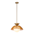 Alora Lighting Perth 15" Wide Pendant Brushed Gold / Opal Glass