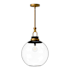 Alora Lighting Copperfield 16" Wide Pendant with Clear Glass Shade Aged Gold
