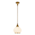 Alora Lighting Hazel 10" Wide Pendant with Opal Glass Shade Aged Gold