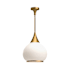 Alora Lighting Hazel 14" Wide Pendant with Opal Glass Shade Aged Gold