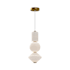 Alora Lighting Bijou 8" Wide 3000K LED Mini Pendant with Matte Opal Glass Shades Aged Gold
