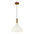 Alora Lighting Belleview 12" Wide Pendant Aged Brass / Opal Glass