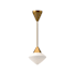 Alora Lighting Nora 8" Wide Mini Pendant with Opal Glass Shade Aged Gold