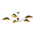 Alora Lighting Oscar 5 Light 46" Wide Chandelier Matte Black / Aged Gold
