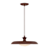 Alora Lighting Minori 16" Wide Pendant with Metal and Opal Glass Shades Burgundy
