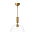 Alora Lighting Jude 12" Wide Pendant with Clear Glass Shade Brushed Gold